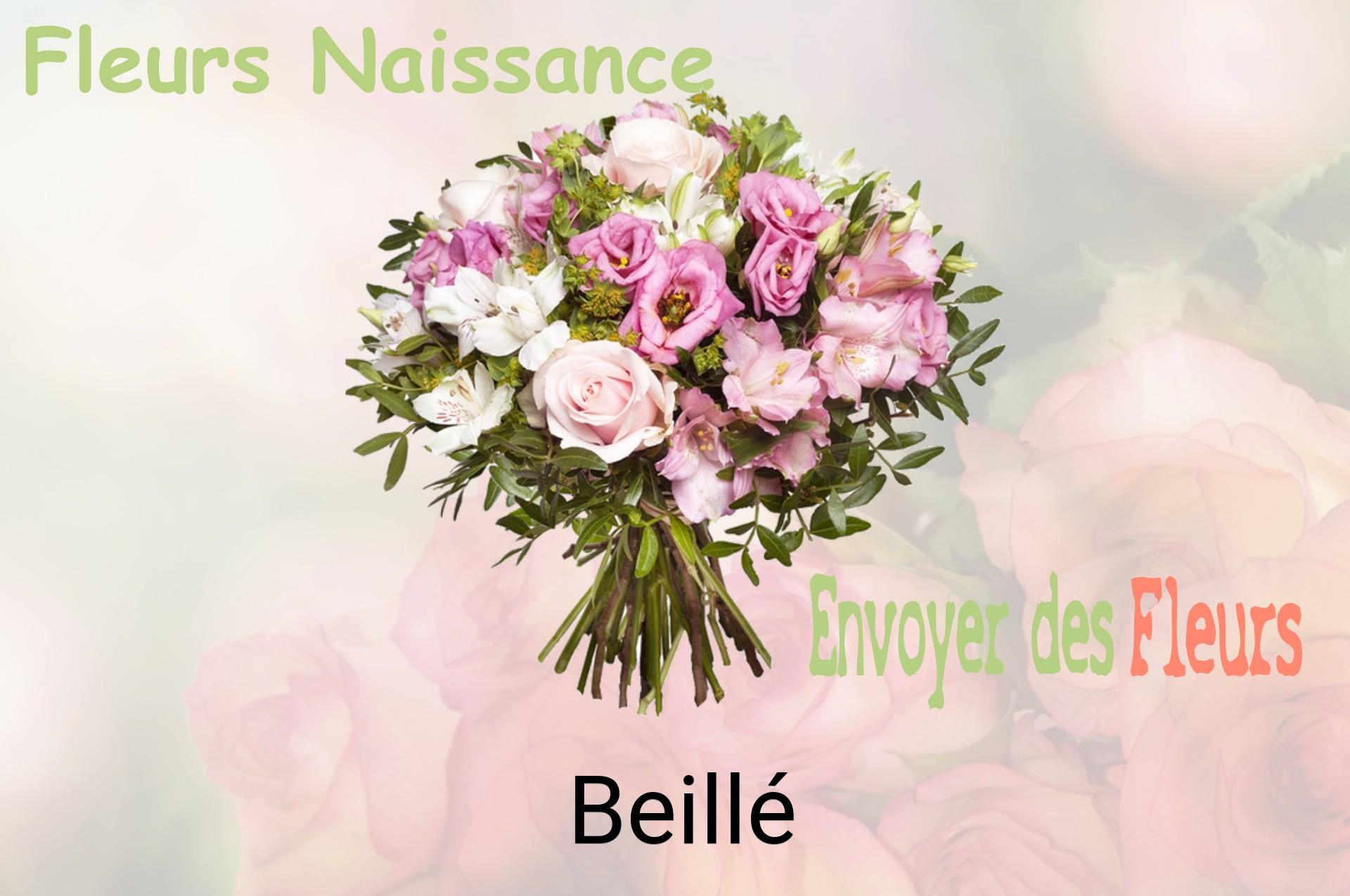 Bouquet de fleurs de naissance livré à Beillé